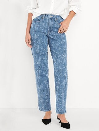 High-Waisted OG Loose Textured Jeans