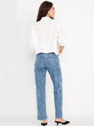 High-Waisted OG Loose Textured Jeans