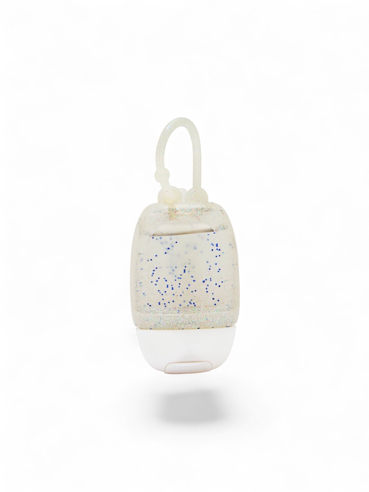 WHITE GLITTER PORTA GEL
