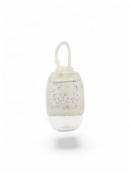 WHITE GLITTER PORTA GEL